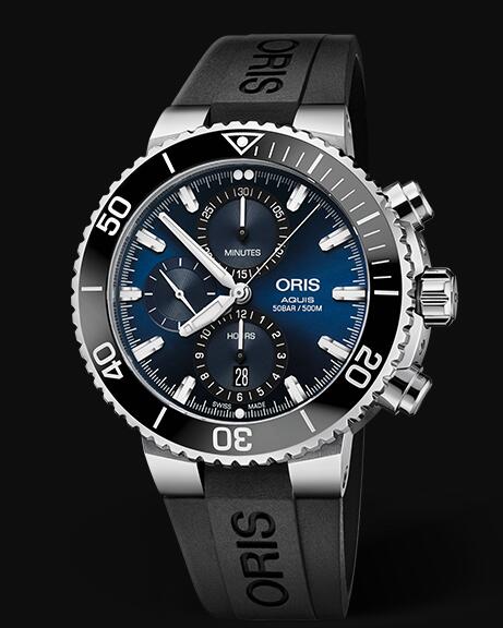 Review Oris Aquis Chronograph 45.5mm 01 774 7743 4155-07 4 24 64EB Replica Watch